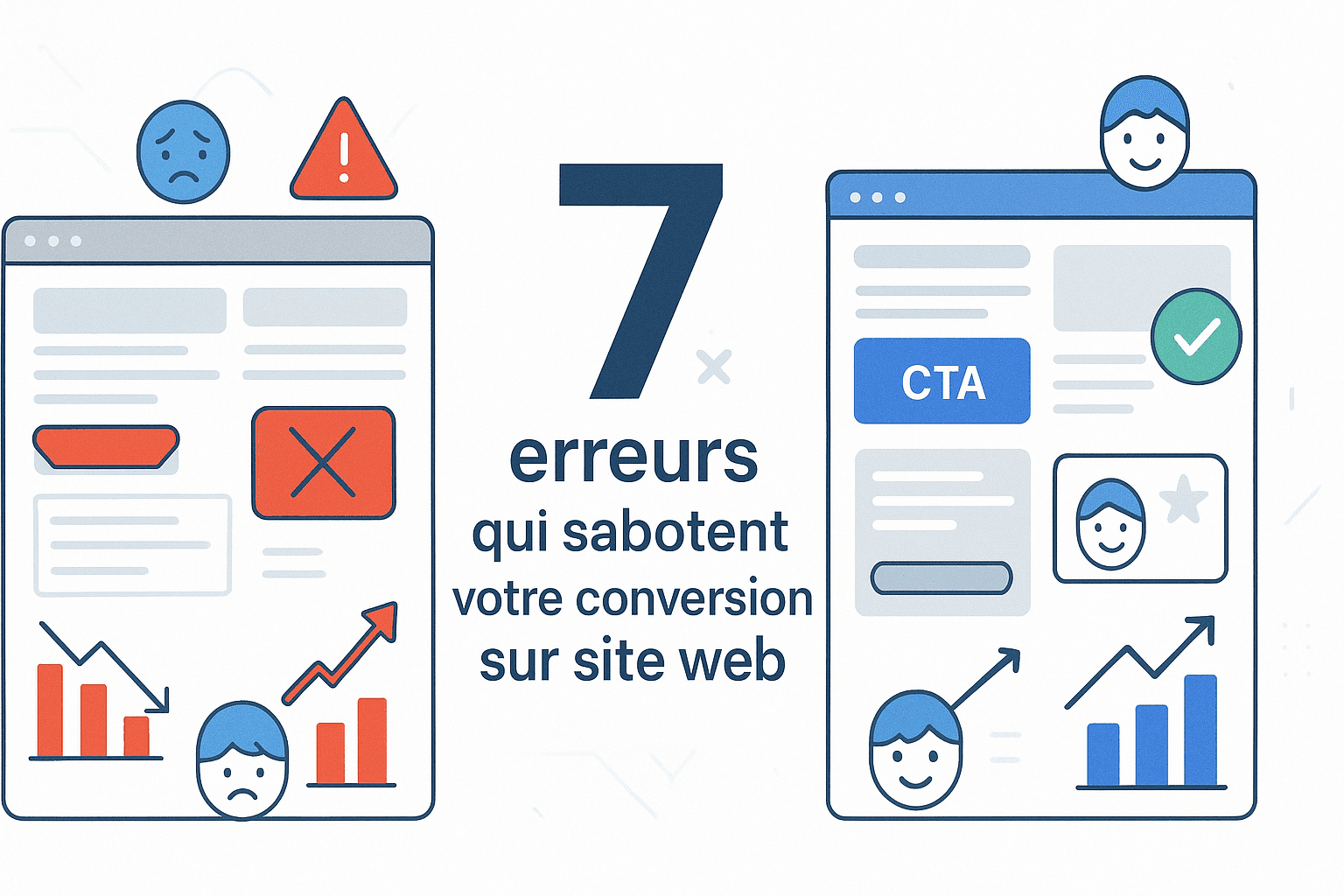 7 erreurs qui sabotent votre conversion sur site web